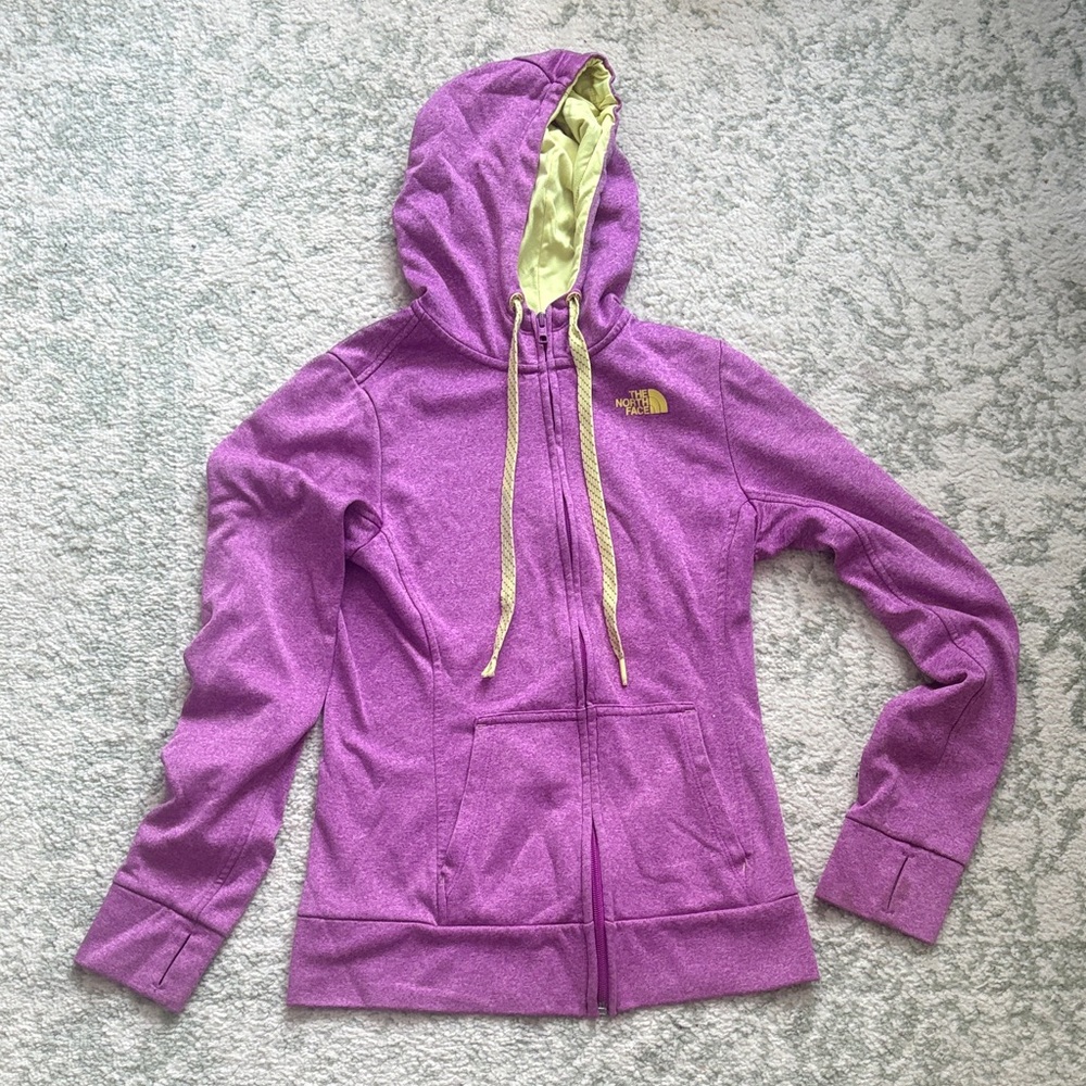 The North Face Lavender Jacket with Lime Accents